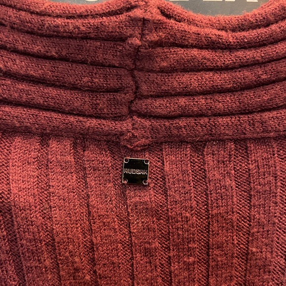 RUDSAK Deep Wine Cowl Neck Dress - Picture 5 of 6